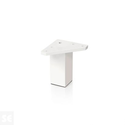 Pata Cuadrada ABS Blanco 40x60 mm