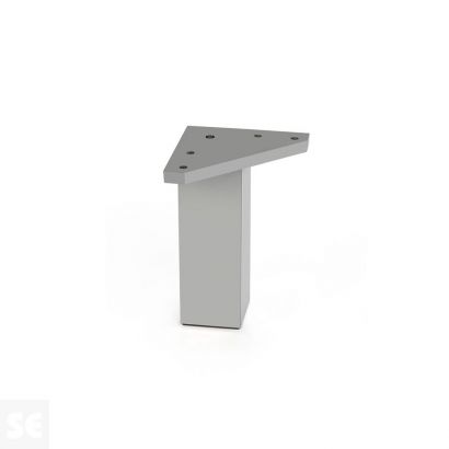 Pata Cuadrada ABS-Aluminio Mate 40x100 mm