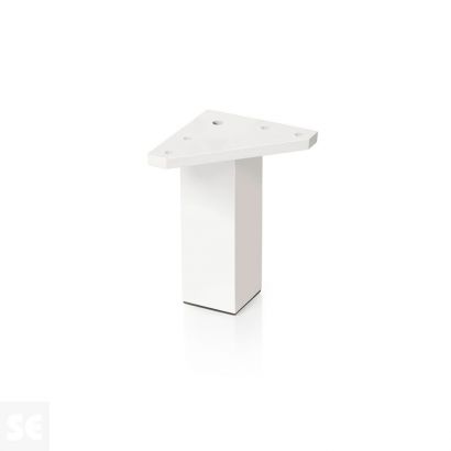 Pata Cuadrada ABS Blanco 40x100 mm