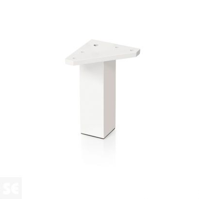 Pata Cuadrada ABS Blanco 40x120 mm