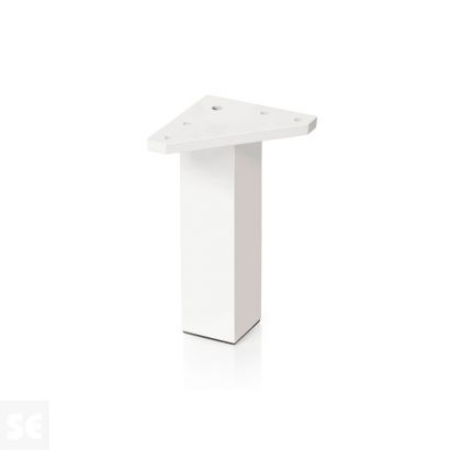 Pata Cuadrada ABS Blanco 40x150 mm