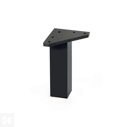 Pata Cuadrada ABS Negro 40x150 mm