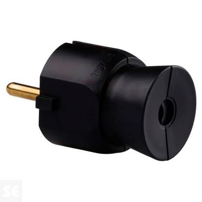 Clavija S/Lat Negra 2p+T 16a