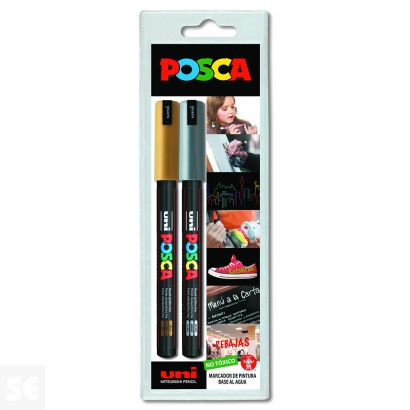 Posca - PC-1MR - Rotuladores de pintura - 0,7 mm - Juego de 23 colores :  : Hogar y cocina