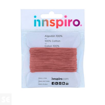 Hilo Algodón Encerado Rojo Pastel 1,5 mm (10 m)