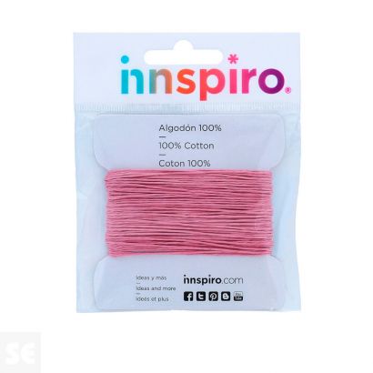 Hilo Algodón Encerado Rosa Suave 1,5 mm (10 m)