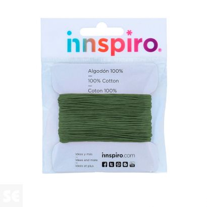 Hilo Algodón Encerado Verde 1,5 mm (10 m)