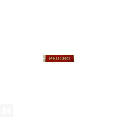 Letrero Silueta Grande  Metalizado Peligro