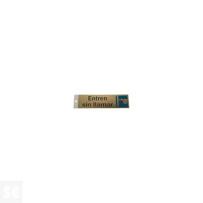 Letrero Silueta Grande  Metalizado Entren Sin Llam