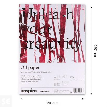 Bloc Papel Óleo A4 10 Páginas 280g. 800507