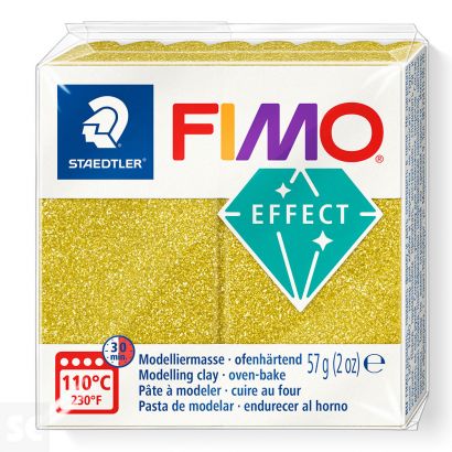 Fimo Pastilla Effect Oro Purpurina 57g