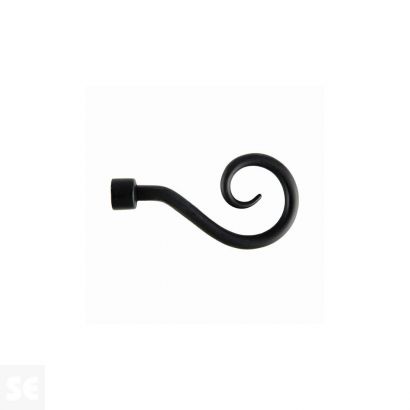 Terminal Báculo Metal Ferro-Déco Negro 2 Unid. 16Mm.