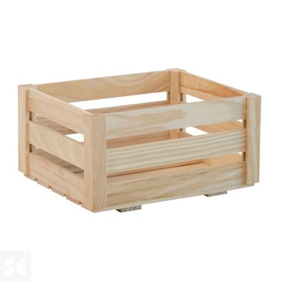 Caja de madera con bandeja y separadores