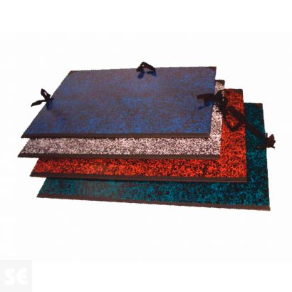 Alfombras textiles bicolor con base de caucho