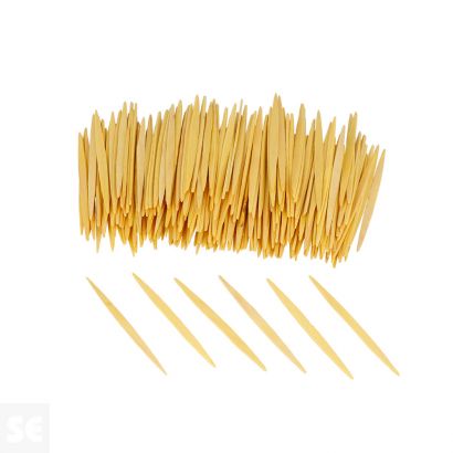 Palillos Planos Amarillo 65mm. 250u.