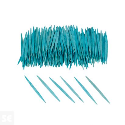 Palillos Planos Azul 65mm. 250u.