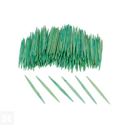 Palillos Planos Verde 65mm. 250u.