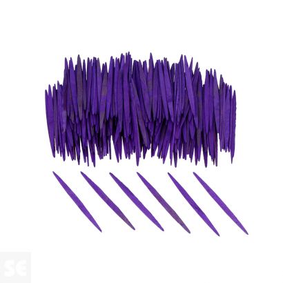 Palillos Planos Lila 65mm. 250u.