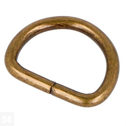 Anilla D Hierro Oro Viejo 26,5 mm 5u.