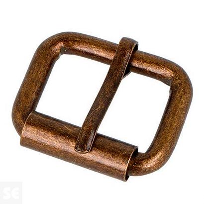 Hebilla Rectangular Hierro Oro Viejo 26 mm 5u.
