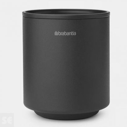 Vaso Portacepillos de Encimera Mineral Gris Infinito