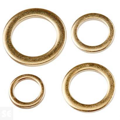 Arandelas Bisagras Surtido Latón 9x16 mm (20 uds.)