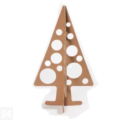 Árbol de Navidad de Cartón con agujeros | Servei Estació