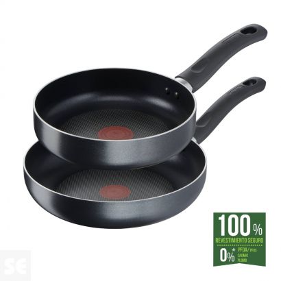 Set 2 Sartenes Easy Cook Antiadherente 20-26cm. Tefal