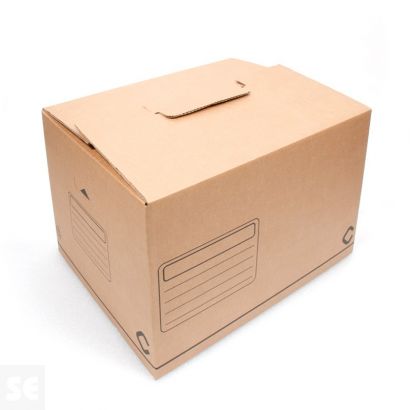 Caja cartón reciclado para regalos. Venta cajas de cartón personalizadas