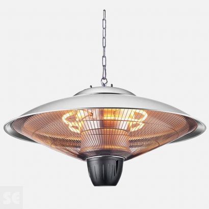 Calefactor Exterior Koel 2000w Plata Colgante Ip34 100x60x60 cm