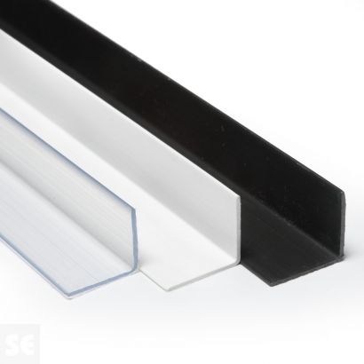 Perfil de PVC blanco de acabado para paneles