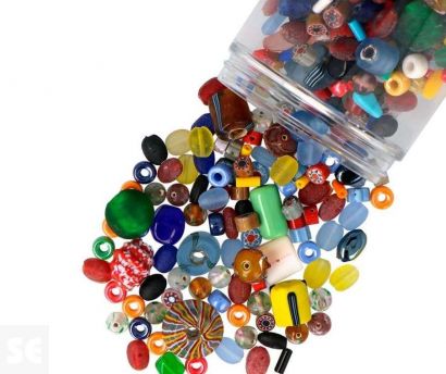 21 Cuenta Vidrio Mixta Color 300g