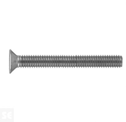 Tornillo Cabeza Plana M6x25mm Vz (80 piezas)