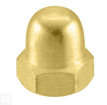 Tuerca Ciega Latón M6 Cuzn,Vcr 1587 (6u.)