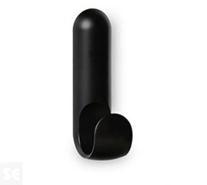 Colgador Adhesivo Atlas Negro 111x31x42 mm.