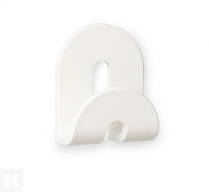 Colgador Adhesivo Calma Blanco 80x64x36 mm.