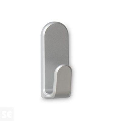 Colgador adhesivo Taga cromo mate 65 x 25 x 25 mm (2 uds.)