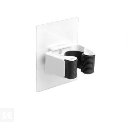 Colgador removible para escobas blanco 80 x 62 x 45 mm.