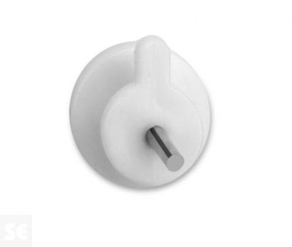 Colgador de pared blanco 10 x 10 x 16 mm. (10u.)