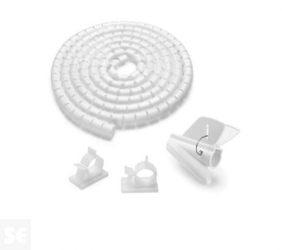 Agrupador de Cables Flexible 3m Blanco 20x20x3000 mm.