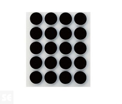 Antideslizante Adhesivo Negro diámetro 17 Mm. (20u.)