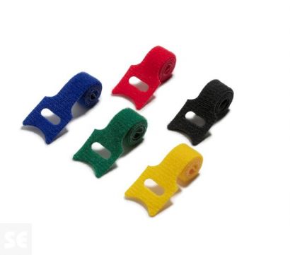Bridas Textiles Cables Surtido Reutilizables 1x20x200 mm. (5u.)