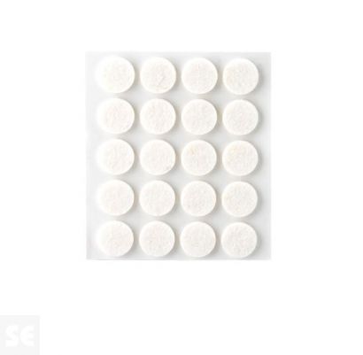 Fieltro Lana Adhesivo Blanco 3x17x17 mm. (20u.)