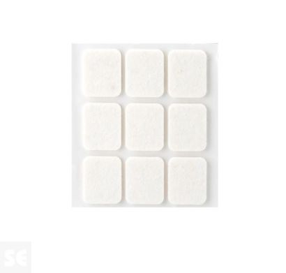 Fieltro Lana Adhesivo Blanco 3x29x23 mm. (9u.)