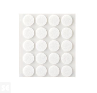 Fieltro Sintético Adhesivo Blanco 3x17mm. (20u.)