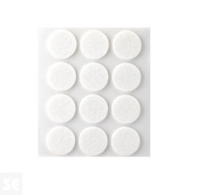 Fieltro Sintético Adhesivo Blanco 3 x 22 mm. (12u.)