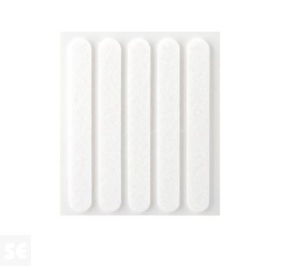 Fieltro Sintético Adhesivo Blanco 3x95x12 mm. (5u.)