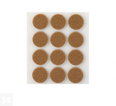 Fieltro Sintético Adhesivo Marrón 3 x 22 mm. (12u.)