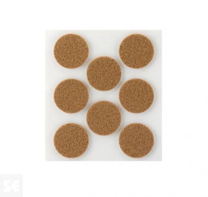 Fieltro Sintético Adhesivo Marrón  3 x 27 mm. (8u.)
