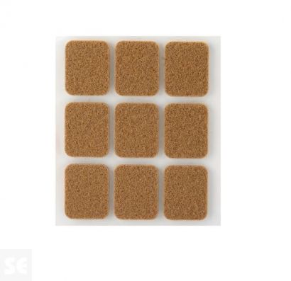 Fieltro Sintético Adhesivo Marrón 3x29x23 mm. (9u.)